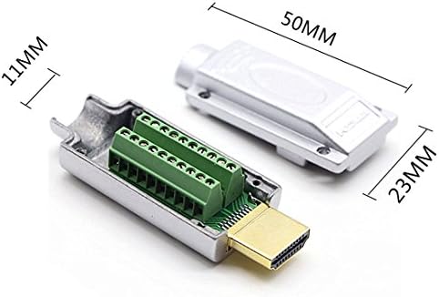 Адаптер за адаптер за оијагаи HDMI сигнали за терминал, метална обвивка за терминал, приклучок за ламење без лемење без заварување адаптер