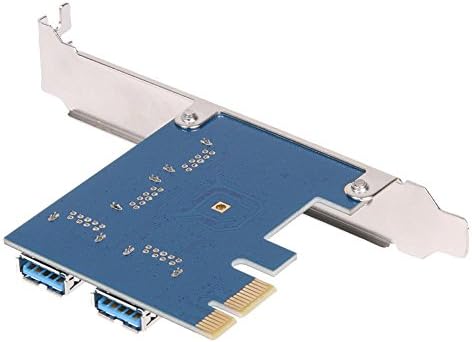 Bgning 1 до 4 PCI Express 16x слотови Riser картичка PCI-E 1x до надворешен 4 PCI-E Slot Adapter PCIE Multiplier картичка USB 3.0 Рударска