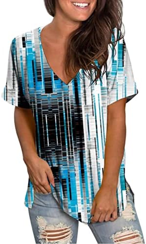 Компресија на долги ракави од миашуи жени случајни елегантни печатени кратки ракави против вратот кошула на блузи за блузи за блузи за