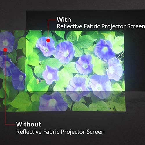 WERFDS 16: 9 Екран за рефлексивен проектор за осветленост на висока осветленост 60 72 84 100 120 130 инчи ткаенина ткаенина за ткаенина