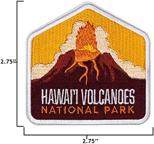 Вулкани на вагабонд срце Хаваи Национален парк Парк - Сувенир на вулкани на Хаваи - Ironелезо на патна значка
