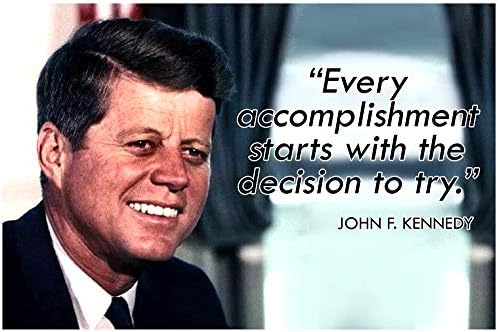 JFK училница Цитат Постер украси за раст на размислување постери за училишни деца Johnон Кенеди цитира wallидна уметност настава инспиративни мотивациони размислувања