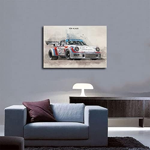 Камуф постери за постери за пласли за платно 911 GT Turbo Carrera Постери wallидни уметности платно за момчиња банер за гаража