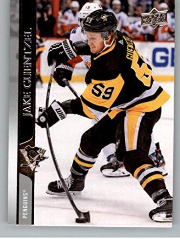 2020-21 серија на горната палуба 1139 akeејк Генцел Питсбург Пингвини Хокеј картичка