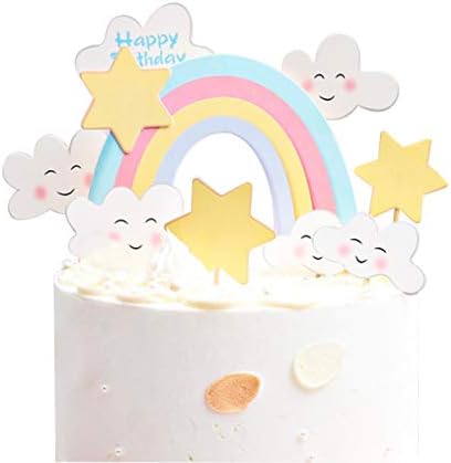 Среќен Роденден Торта Топер Деца Торта Материјали Виножито Облак Роденден Торта Декорација