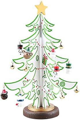 Ксиос Божиќна декорација Зимски одмори Декорација Декорации за елката за елки, дрвени забави новогодишно украсување дома, роза Божиќ украс