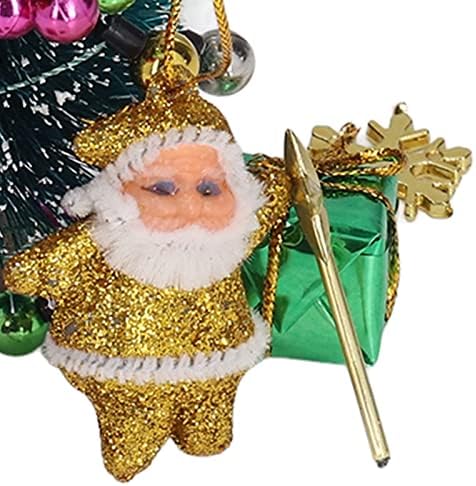 ПОЗДРАВ Кукла Куќа Елка, Мали Новогодишни Елки Вештачки Мраз Дрвја Елка, САМОСТОЈНО Појавување На Божиќни Орнаменти