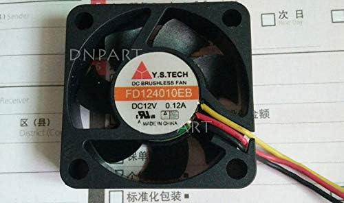 DNPART вентилатор компатибилен за Y.S.Tech FD124010EB 4CM 40 * 40 * 10MM 4010 12V 0,12A Вентилатор за ладење на топката за ладење