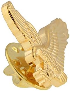 Пинмарт Патриотски Игла За Орел – Зголемен Американски Орел-Антички, Златен Или Никел Обложен Емајлиран Игла За Ревер Со Спојка Назад за Палта,