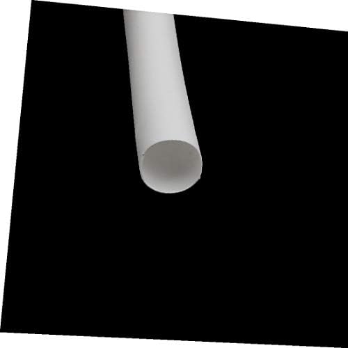 X-DREE 6M Должина 6mm Внатрешна Кол Полиолефин Изолирани Топлина се Смалуваат Цевка Жица Заврши Бела(6M де longitud 6 мм де