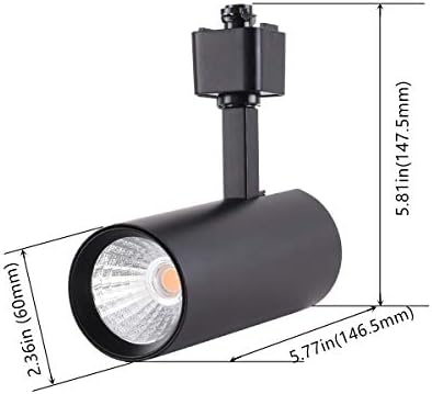 MiRREA 16.5W затемнети LED -глави за осветлување на патеката компатибилни со единечно коло H тип железнички тавански светло на центарот