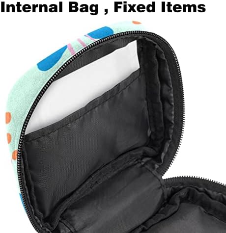 Сина цвет санитарна торба за складирање на салфетки, торба за менструален период за тинејџери, носител на подлога за медицински