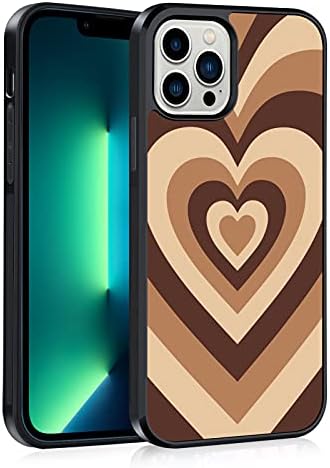 ООК Мека Кутија за iPhone 13 Pro Сите Круг Амортизација Заштита Флексибилни Tpu Покритие Со Розова Срце Дизајн Анти-Нула Тенок iPhone