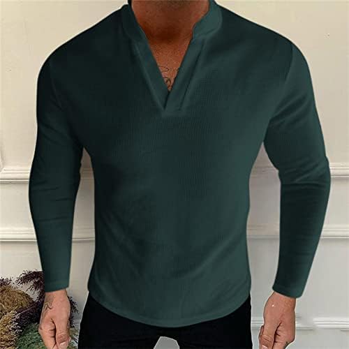 Jeke-DG Божиќни плетени џемпери Фленел кошули со долги ракави Варсити топол пуловер V вратите на вратот Обично копче надолу во биволска