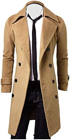 Fsahjkee abrigo de invierno para hombre, машка ватирана јакна, модни зимски топли палта langsleeve Редовно вклопување во парка палта