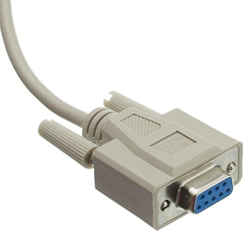 Кабел -Wholesale Null Modem Cable, DB9 женски до DB9 Femaleенски сериски кабел, UL оценет, 8 спроводник, беж, 10 стапки, DB9