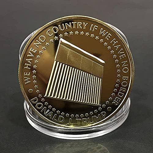 2020 Трамп Заедничка Монета Трамп Питкоин Метална Меморијална Монета Меморијална Монета