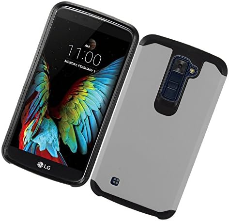 Орел Мобилен Телефон Случај ЗА LG K10 / LG Премиера LTE L62VL-Мало Пакување-Црна/Сива