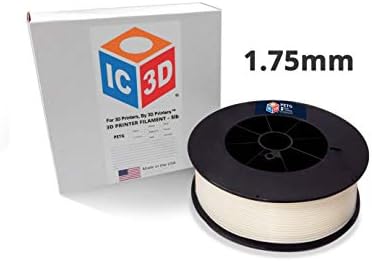 IC3D зелена светла 1,75мм Филамент за печатач PETG 3D - 1 кг - измет - димензионална точност +/- 0,05мм - Филамент за 3D печатење