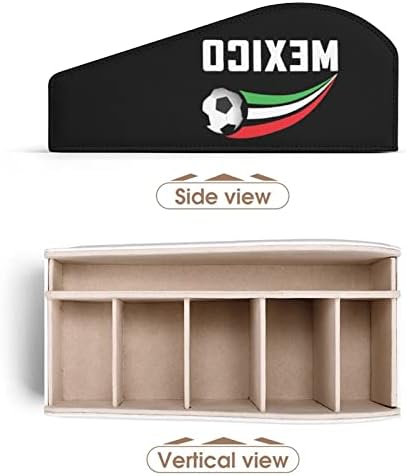 Држач за далечински управувач на Фудбал ТВ Мексико со 6 оддели Кади кутија за складирање на бирото за козметика на Blu-ray Media Player