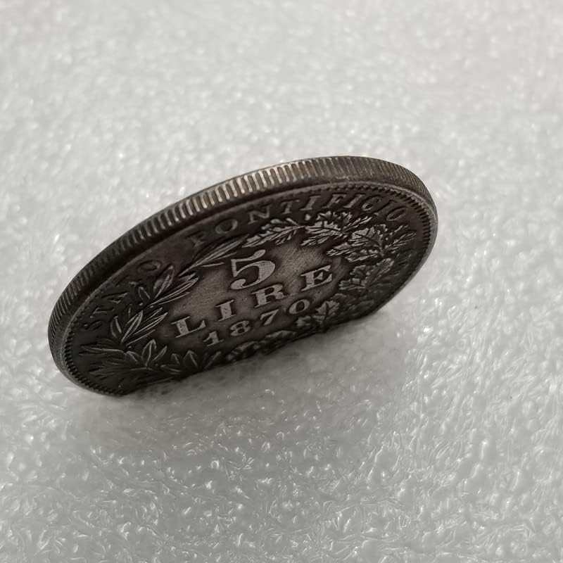 Антички Занаети 1870 Италијански Сребрен Долар Комеморативна Монета