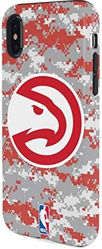 Компанија за телефон Skinit Pro Компатибилен со iPhone X - Официјално лиценциран NBA Atlanta Hawks Digi Camo Design