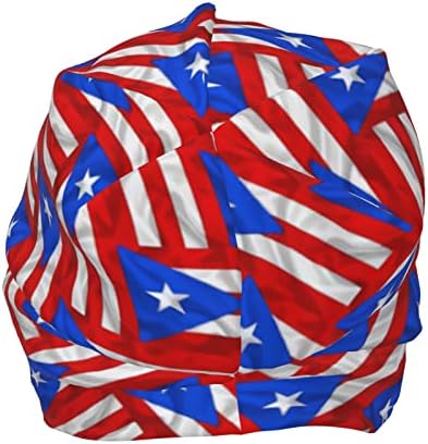 Знамето на Порто Рико, капачето на гравчето, модната маглана плетена капа, плетено капаче Зимско лето топло глава за возрасни тинејџери