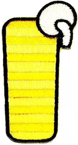 Кленплус 3 парчиња. Мраз Пијалоци Овошје Жолто Стакло Цртан Пијалок Пијалок Везени Железо На Шиење На Значка За Фармерки Јакни Капи Ранци Кошули