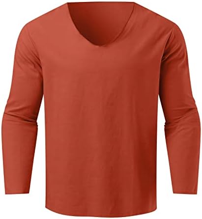2023 Нова машка цврста долга маичка со ленени лесни летни летни модни врвни кошула лабава случајна горната блуза ден