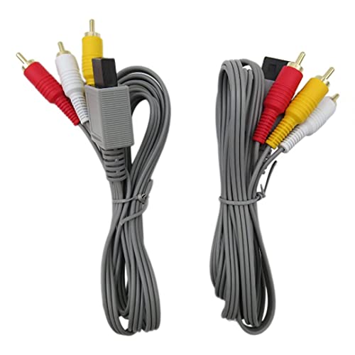 2pcs Аудио видео AV Composite 3 RCA кабел за Nintendo Wii ne