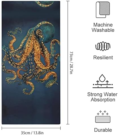 Подводен сон октопод океан океански животински микрофибер рачни крпи Супер апсорбирачки крпи Брзо суво миење на миење садови