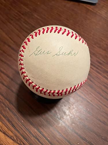 Гус Сухр Питсбург Пирати сингл потпишан бејзбол JSA автентични - автограмирани бејзбол