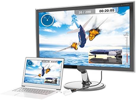J5Create DisplayPort до VGA адаптер- 4K 1080p @ 60 Hz | 1,62 Gbps и 2,7 Gbps | Компатибилен со Apple iMac или MacBook, компјутер, HDTV, проектори