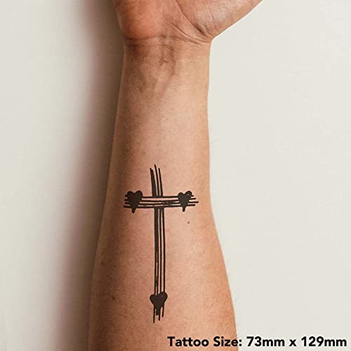 4 х Срцев Крст Привремени Тетоважи