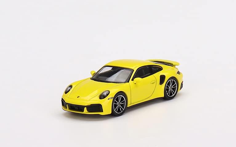 Минијатурни модел на минијатури со вистинска скала компатибилен со Porsche 911 Turbo S 1/64 Diecast Model Car MGT00497