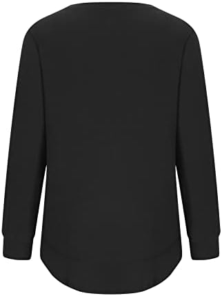 Пуловер Со Плус Големина На Вратот На Екипажот За Жени Зимски Цврст Секојдневен Џемпер Маици Со Долги Ракави Класични Врвови