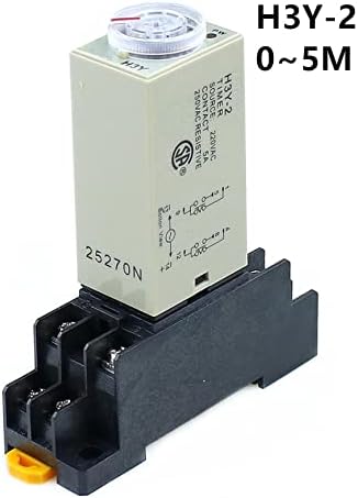 Tintag H3Y-2 0-5M напојување на тајмер за реле за одложување DPDT 8PINS Напон: 220V 110V 24V 12V