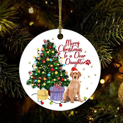 Чајан смешно на драг брат куче Божиќ порцелан украси домашни украси Божиќни приврзоци кучиња lубовник новогодишно виси украс