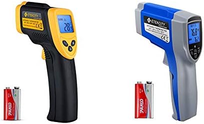 Etekcity Lasergrip 1080 Инфрацрвен Термометар, Црна &засилувач; Жолта &засилувач; 1022 Дигитален Ласерски Инфрацрвен Термометар