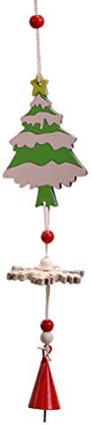 Амосфун 2 ПАРЧИЊА Обоено Дрво Ѕвончиња Од Ветер Ѕвончиња Приврзоци Висечки Ѕвона Божиќни Украси Празнични Материјали
