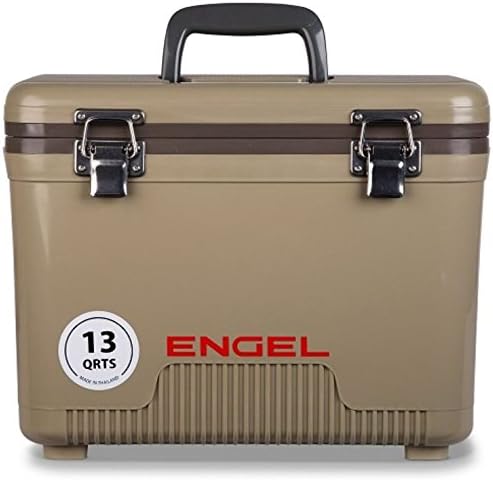Енгел UC13 13QT Протекување-Доказ, Воздух Тесни, Drybox Кулер И Мали Хард Школка Ручек Кутија За Мажи и Жени