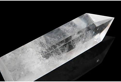 Јасно кварц кристално стапче-1 компјутер природно чисто кварцно кристално стапче, 3,9 '' до 4,3 '' високи, лековити кристали и камења, пакување
