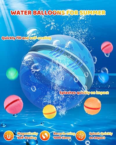 Soppycid tonoviviy балони со вода бомби, еднократно, магнетни балони за вода за деца и возрасни, топки за прскање на вода за полнење