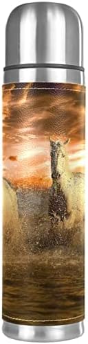 Вакуум за зајдисонце на коњско зајдисонце изолирано шише со вода од не'рѓосувачки челик, двојно wallид Термос Термос кафе кригла 17 мл за училишна