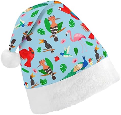 Тропски Птици Џунгла Летна Божиќна Капа Персонализирана Капа На Дедо Мраз Смешни Божиќни Украси