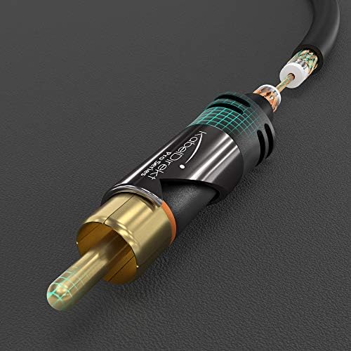 Кабел За Водење кабел кабелдирект – 15фт Лонг – РЦА/Фоно Сабвуфер, 1 до 1 РЦА/Фоно, Аудио/Дигитален/Видео