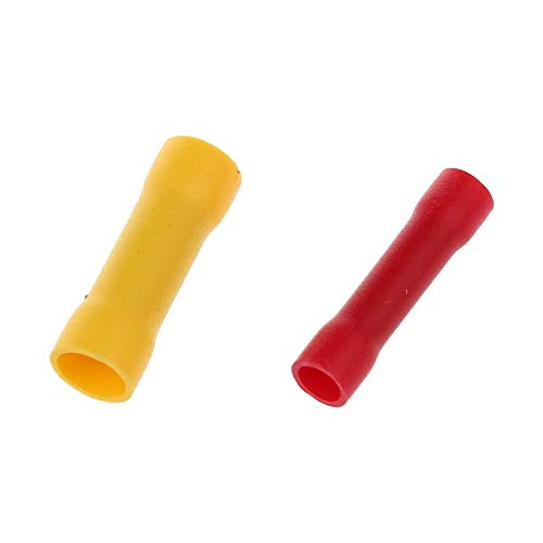 100 Парчиња Стегање спојки Изолирани конектори За Задник кабелски конектори Индустриски Производи Сина+црвена+Жолта