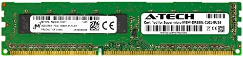 Замена на A-Tech 8 GB RAM меморија за Supermicro MEM-DR380L-CL01-EU16 | DDR3/DDR3L 1600MHz PC3L-12800 ECC UDIMM 2RX8 1.35V 240-PIN Unbuffered