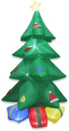 Trmesia 8feet Декорација на новогодишна елка што може да се надуе, отворено затворено новогодишно елка, дува декорација Божиќна забава за