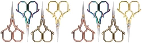 Викаски 8 парчиња гроздобер за шиење челик занаетчиски занаетчиски смолци за облекување ножеви зашилени од не'рѓосувачки ретро